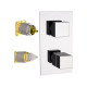 Смеситель для душа Remer RR QT92 KB  Серия Qubika Thermo