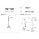 Душевой гарнитур Remer RR EY34 X7SS9SS CFP Серия Energy