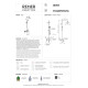 Душевой гарнитур Remer RR EY34 A8CPUFD25G Серия Energy