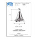 Душевая головка Remer RR 359BE DO с шарнирным соединением, золото
