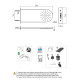 Душевая головка Remer RR 350MM настенная