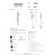 Смеситель для ванны Remer RR EY08 NO Серия Energy напольный