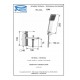Смеситель для ванны Remer RR Q03 Серия Qubika