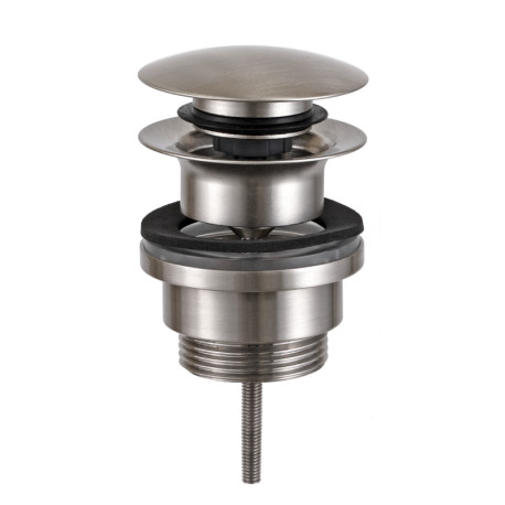 Донный клапан Remer RR905CCR NP бронза click-clack 1,1/4" с переливом.