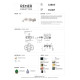 Смеситель для ванны и душа Remer RR ET54D3P встраиваемый Серия Element