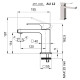 Смеситель для раковины Remer RR AU12 XV Серия Absolute