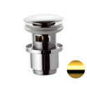 Донный клапан Remer RR905CC2 BG матовое золото click-clack 1,1/4" с переливом.