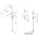 Смеситель для раковины Remer RR ET57 BG Серия Element