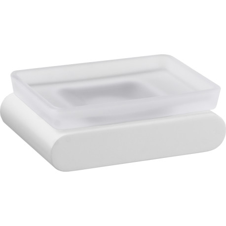 Стеклянная мыльница Remer RR LN10 BO белый матовый Серия Lounge