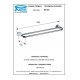 Карниз для полотенца 60 см двойной Remer RR 900 NV33 Remer