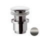 Донный клапан Remer RR904CC2 NPO матовый полированный никель click-clack 1,1/4"