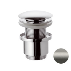 Донный клапан Remer RR904CC2 NPO матовый полированный никель click-clack 1,1/4"