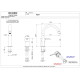 Смеситель для раковины Remer RR MC57 BG Серия Metrica