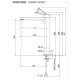 Смеситель для раковины Remer RR SL11L BG Серия Slash