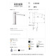 Смеситель для раковины Remer RR QD11L Серия Q-Design