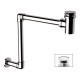 Сифон Remer RR 984 built-in drain  с донным клапаном без перелива и круглой заглушкой.