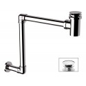 Сифон Remer RR 984 built-in drain  с донным клапаном без перелива и круглой заглушкой.