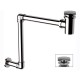 Сифон Remer RR 985S built-in drain с донным клапаном с переливом и квадратной заглушкой.