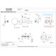 Смеситель для душа и ванны Remer RR SL97D2 CR Серия Slash