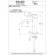 Смеситель для раковины Remer RR MC12 RP Серия Metrica
