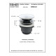 Донный клапан Remer RR905CCR XV матовое золото click-clack 1,1/4" с переливом.