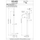 Смеситель для ванной Remer RR X08 XV напольный Серия X Style