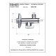 Кран угловой шаровой Remer 1/2"- 3/8" RR123 с фильтром
