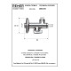 Кран угловой шаровой Remer 1/2"- 3/4" RR123 с фильтром