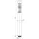 Душевая лейка Remer RR 317MC NZ никель брашированный PVD