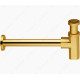 Сифон бутылочный Remer 1.1/4" RR 965 DO золото, из хромир.латуни.