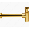 Сифон бутылочный Remer 1.1/4" RR 965 DO золото, из латуни.