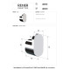 Крючок Remer RR LN50 CFP брашированный чёрный хром Серия Lounge