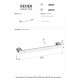 Карниз для полотенца 40см Remer RR LN40 BO белый  матовый Серия Lounge