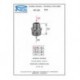 Бочонок (ниппель) переходной Remer RR515 1/2"-3/4" хром
