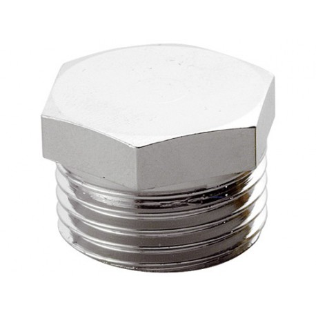 Заглушка для трубы наруж.резьба Remer RR523 1/2" хром