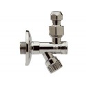 Кран угловой шаровой Remer 1/2"- 10 RR120SN с фильтроми и цангой на шарнире