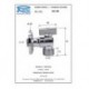 Кран угловой шаровой Remer 1/2"- 3/4" RR261NR с обратным клапаном