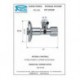 Кран угловой Remer 1/2"- 10 RR117