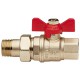 Кран шаровой с американкой REMER 3/4" RR 364