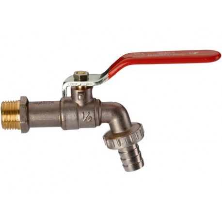 Кран водоразборный Remer 1/2" с переходником для шланга RR198