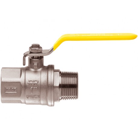 Газовый кран шаровой REMER 1" RR410MF  гш рычаг