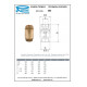 Обратный клапан 1/2" латунный сердечник Remer RR383