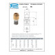 Обратный клапан 1/2" с фильтром, латунный сердечник Remer RR381