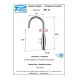 Смеситель для мойки Remer RR BKT72 Серия Kitchen