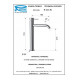 Смеситель для раковины Remer RR X11LXL NO Серия X Style