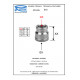 Муфта переходная Remer RR510 3/8"-1/2" хром