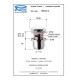 Донный клапан Remer RR905CC2 BG матовое золото click-clack 1,1/4" с переливом.