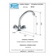 Смеситель для мойки Remer RR 43EX EGIZIA  Серия 1000