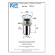 Донный клапан Remer RR904CC BG матовое золото click-clack 1,1/4"